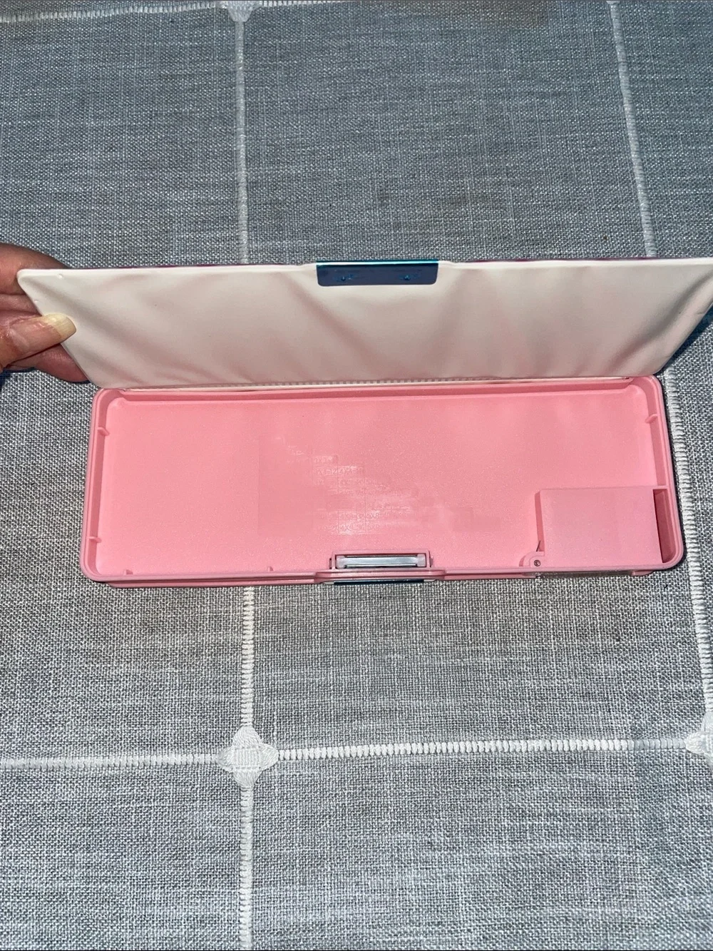 My Melody Pink Strawberry Design Pencil Case with built in sharpener